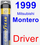 Driver Wiper Blade for 1999 Mitsubishi Montero - Assurance