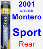 Rear Wiper Blade for 2001 Mitsubishi Montero Sport - Assurance