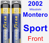 Front Wiper Blade Pack for 2002 Mitsubishi Montero Sport - Assurance