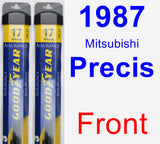 Front Wiper Blade Pack for 1987 Mitsubishi Precis - Assurance