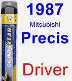 Driver Wiper Blade for 1987 Mitsubishi Precis - Assurance