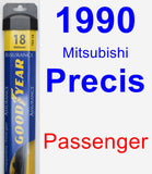 Passenger Wiper Blade for 1990 Mitsubishi Precis - Assurance