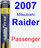 Passenger Wiper Blade for 2007 Mitsubishi Raider - Assurance