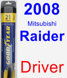 Driver Wiper Blade for 2008 Mitsubishi Raider - Assurance