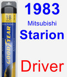 Driver Wiper Blade for 1983 Mitsubishi Starion - Assurance