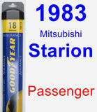 Passenger Wiper Blade for 1983 Mitsubishi Starion - Assurance