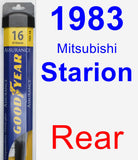 Rear Wiper Blade for 1983 Mitsubishi Starion - Assurance