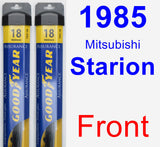 Front Wiper Blade Pack for 1985 Mitsubishi Starion - Assurance