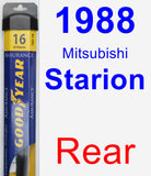 Rear Wiper Blade for 1988 Mitsubishi Starion - Assurance