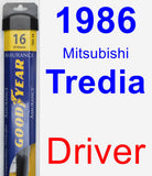 Driver Wiper Blade for 1986 Mitsubishi Tredia - Assurance