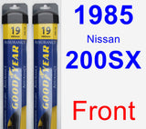 Front Wiper Blade Pack for 1985 Nissan 200SX - Assurance