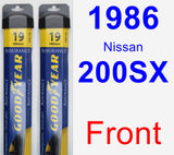 Front Wiper Blade Pack for 1986 Nissan 200SX - Assurance