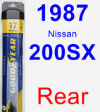 Rear Wiper Blade for 1987 Nissan 200SX - Assurance