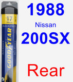 Rear Wiper Blade for 1988 Nissan 200SX - Assurance