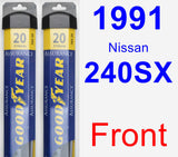 Front Wiper Blade Pack for 1991 Nissan 240SX - Assurance