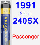 Passenger Wiper Blade for 1991 Nissan 240SX - Assurance