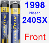 Front Wiper Blade Pack for 1998 Nissan 240SX - Assurance