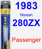 Passenger Wiper Blade for 1983 Nissan 280ZX - Assurance