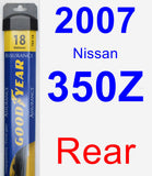 Rear Wiper Blade for 2007 Nissan 350Z - Assurance