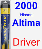 Driver Wiper Blade for 2000 Nissan Altima - Assurance