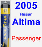 Passenger Wiper Blade for 2005 Nissan Altima - Assurance