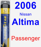 Passenger Wiper Blade for 2006 Nissan Altima - Assurance