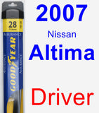 Driver Wiper Blade for 2007 Nissan Altima - Assurance
