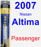 Passenger Wiper Blade for 2007 Nissan Altima - Assurance