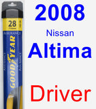 Driver Wiper Blade for 2008 Nissan Altima - Assurance