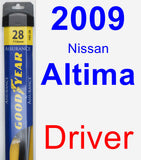 Driver Wiper Blade for 2009 Nissan Altima - Assurance
