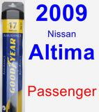 Passenger Wiper Blade for 2009 Nissan Altima - Assurance
