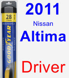 Driver Wiper Blade for 2011 Nissan Altima - Assurance