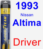 Driver Wiper Blade for 1993 Nissan Altima - Assurance