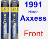 Front Wiper Blade Pack for 1991 Nissan Axxess - Assurance