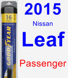 Passenger Wiper Blade for 2015 Nissan Leaf - Assurance