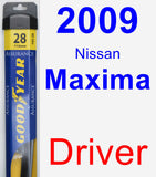Driver Wiper Blade for 2009 Nissan Maxima - Assurance