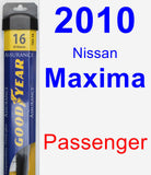 Passenger Wiper Blade for 2010 Nissan Maxima - Assurance