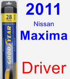 Driver Wiper Blade for 2011 Nissan Maxima - Assurance
