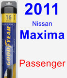 Passenger Wiper Blade for 2011 Nissan Maxima - Assurance