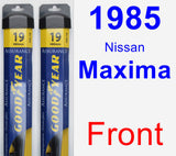 Front Wiper Blade Pack for 1985 Nissan Maxima - Assurance