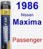 Passenger Wiper Blade for 1986 Nissan Maxima - Assurance