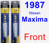 Front Wiper Blade Pack for 1987 Nissan Maxima - Assurance