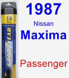 Passenger Wiper Blade for 1987 Nissan Maxima - Assurance