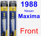 Front Wiper Blade Pack for 1988 Nissan Maxima - Assurance