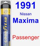 Passenger Wiper Blade for 1991 Nissan Maxima - Assurance