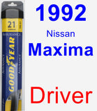 Driver Wiper Blade for 1992 Nissan Maxima - Assurance