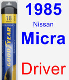 Driver Wiper Blade for 1985 Nissan Micra - Assurance