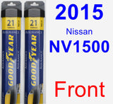 Front Wiper Blade Pack for 2015 Nissan NV1500 - Assurance