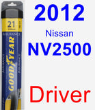 Driver Wiper Blade for 2012 Nissan NV2500 - Assurance