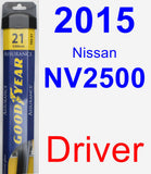 Driver Wiper Blade for 2015 Nissan NV2500 - Assurance